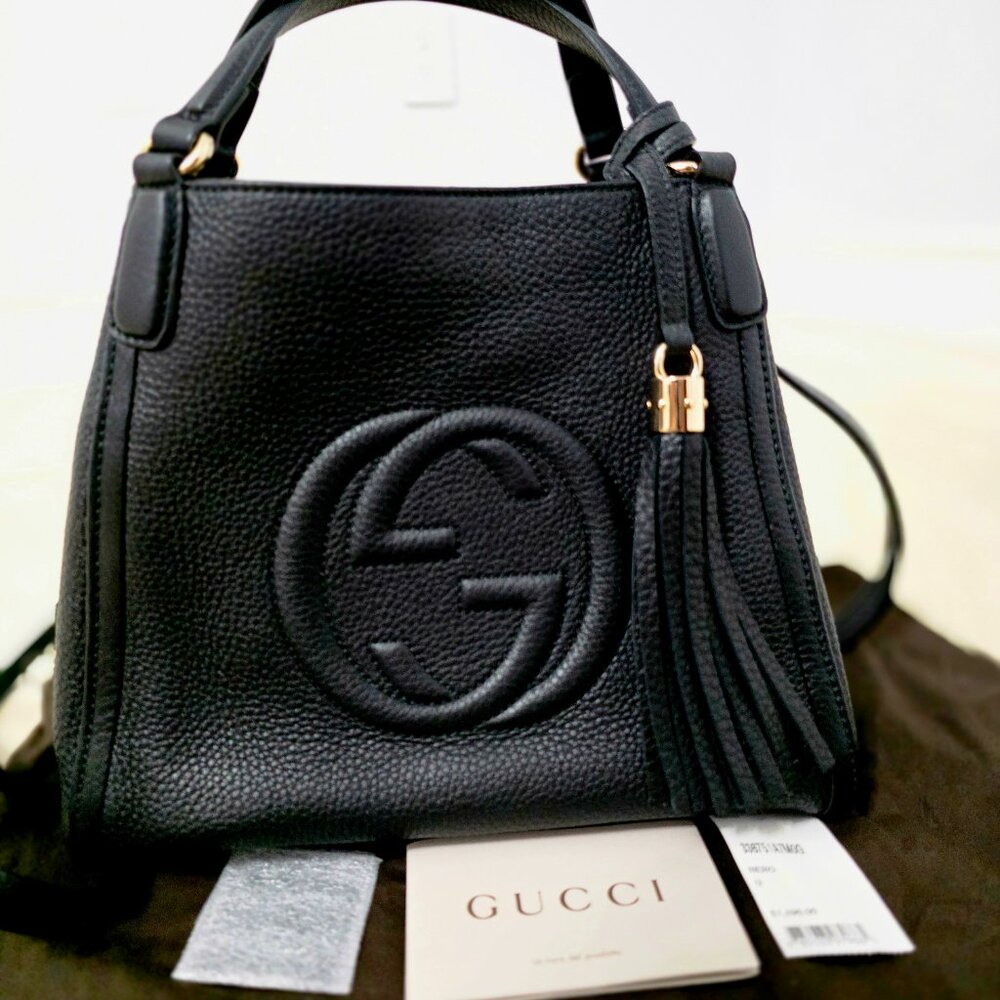 Gucci Small Soho Tote Black